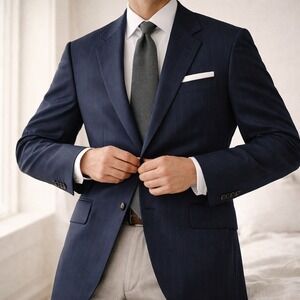 Ralph Ralph Lauren Wool Blazer – 44T Navy Pinstripe Sport Coat